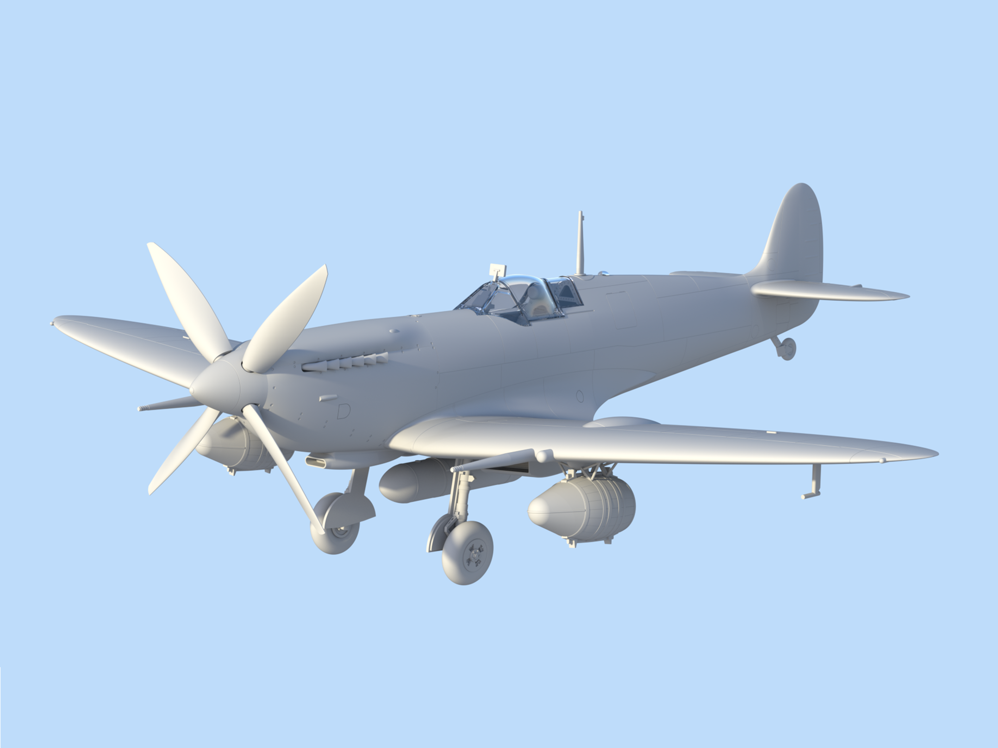 ICM 48060 WWII British Fighter  Spitfire Mk.IXC "Beer Delivery" 1/48 
