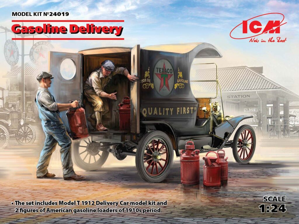 Gasoline Delivery, Model T 1912 Delivery Car with American Gasoline