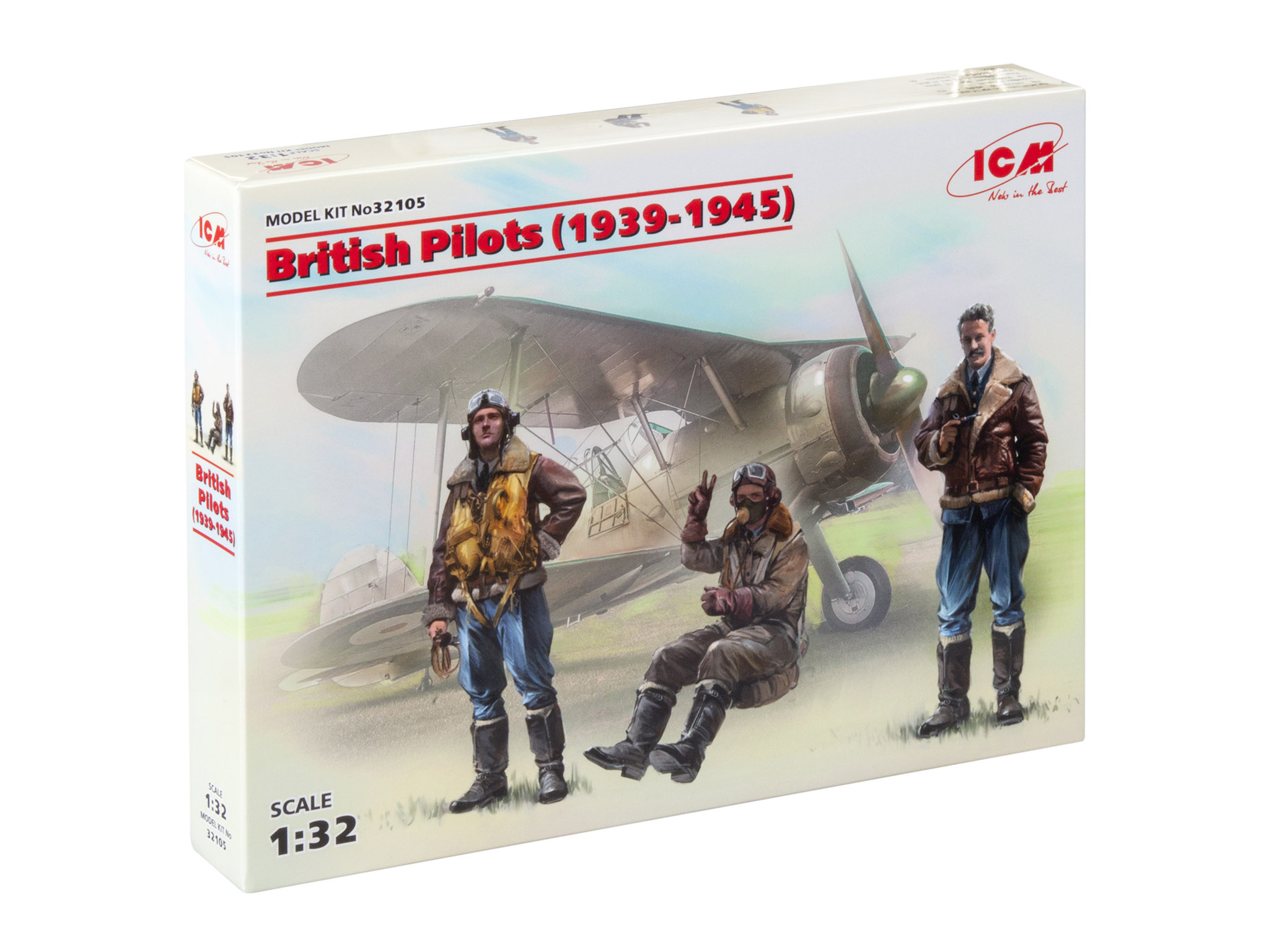 3 figures 1939-1945 ICM 32105-1/32 British Pilots 