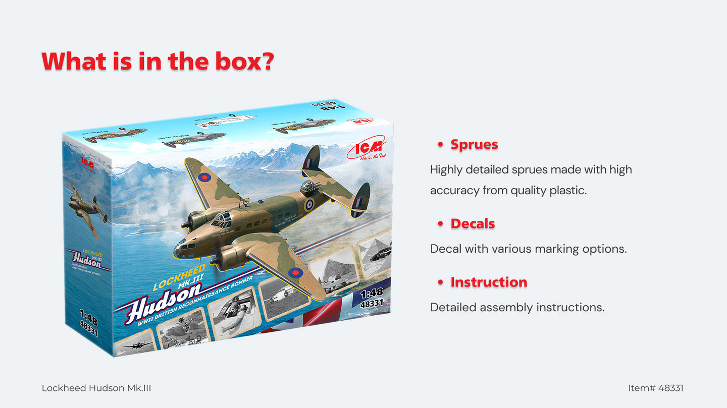 Lockheed Hudson Mk.III in 1:48 Scale model