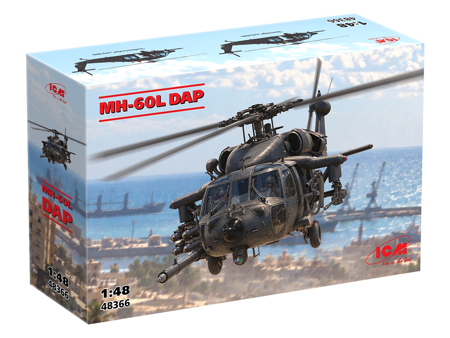 MH-60L DAP - 48366 ICM plastic Model Kit